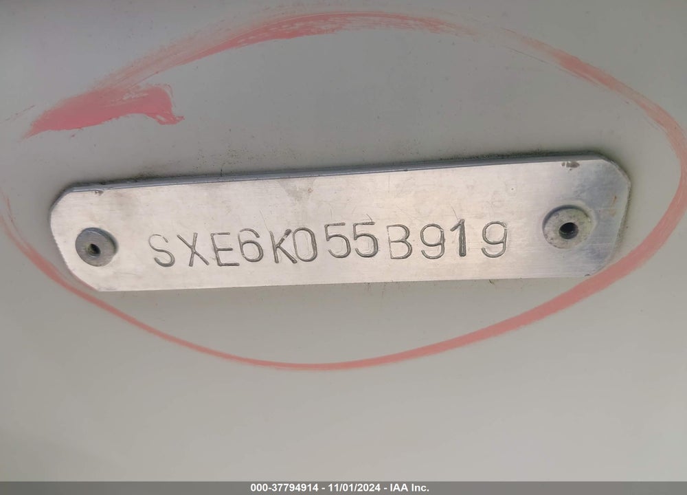2019 RELEASE OTHER VIN: SXE6K055B919