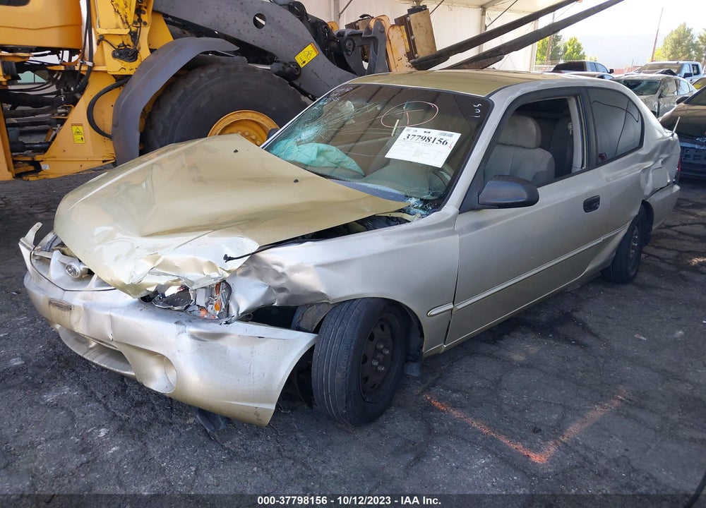 2002 HYUNDAI ACCENT GS VIN: KMHCG35C72U173583