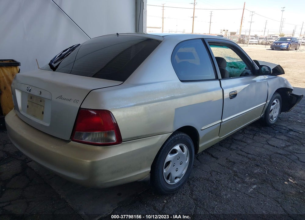 2002 HYUNDAI ACCENT GS VIN: KMHCG35C72U173583