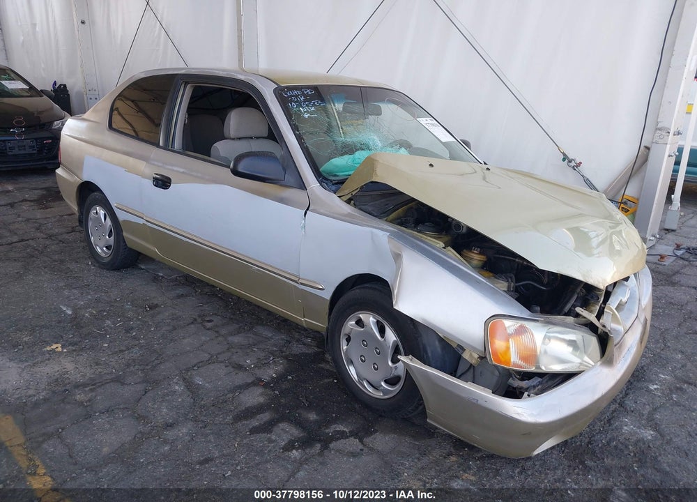 2002 HYUNDAI ACCENT GS VIN: KMHCG35C72U173583