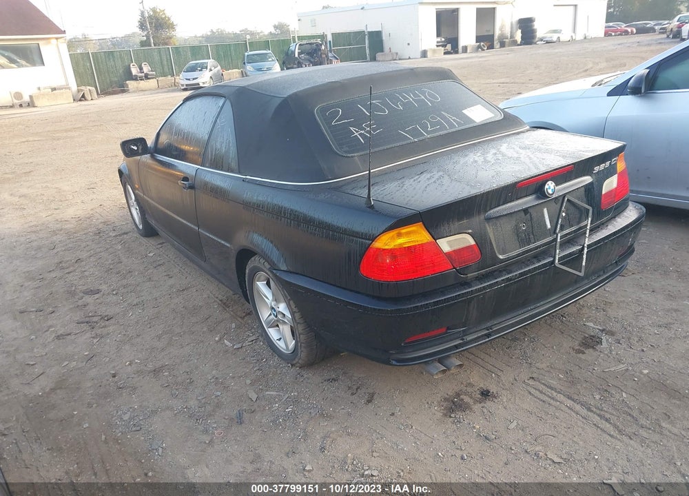 2003 BMW 325CI VIN: WBABS33443PG90897