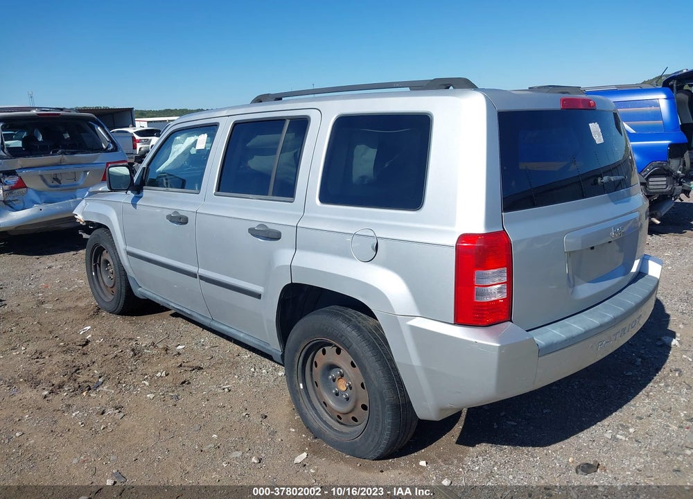 2008 JEEP PATRIOT SPORT VIN: 1J8FT28W78D780839