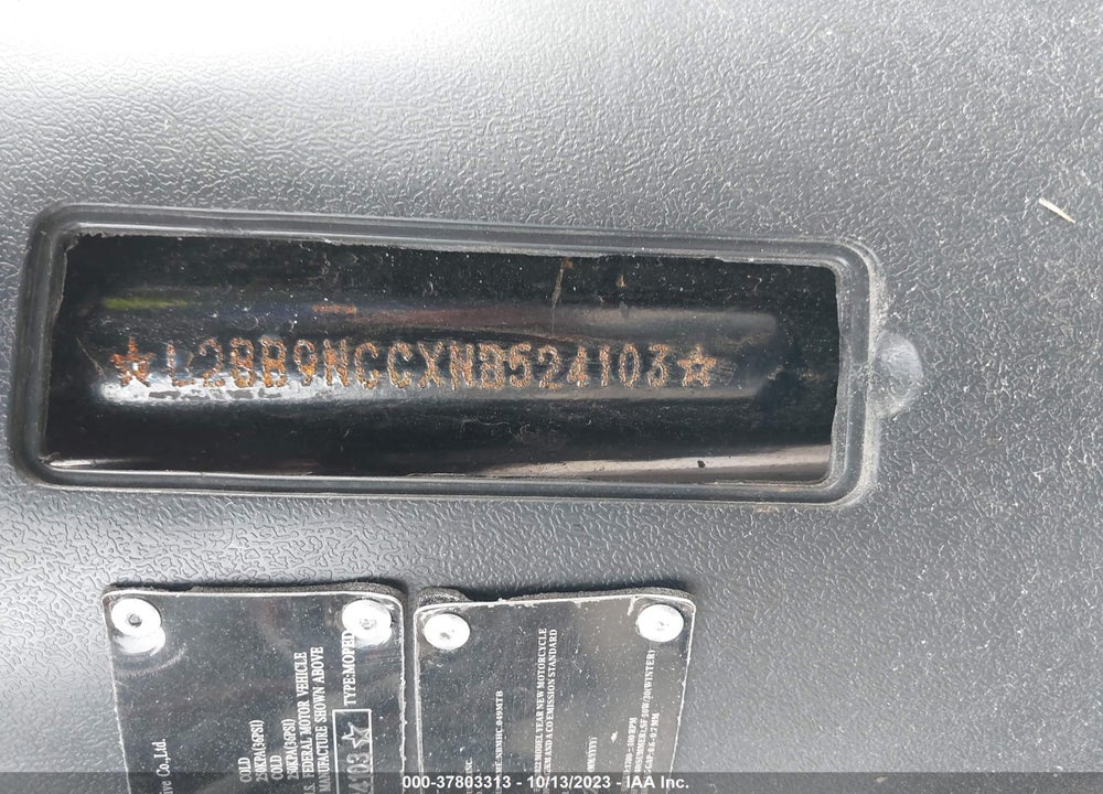 2022 BAODIAO BD50QT9A VIN: L2BB9NCCXNB524103