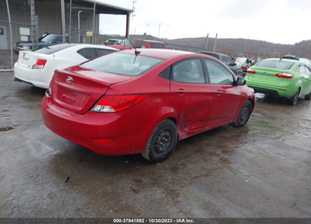 2014 HYUNDAI ACCENT GLS VIN: KMHCT4AEXEU777352