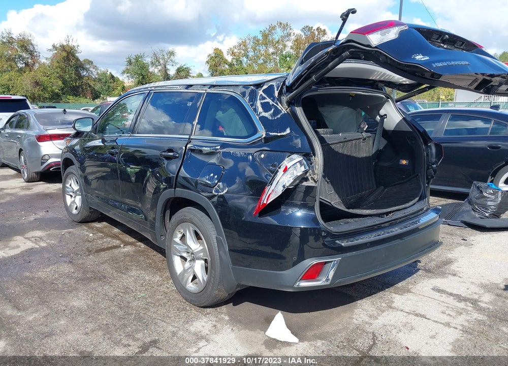 2019 TOYOTA HIGHLANDER LIMITED VIN: 5TDDZRFH0KS712565