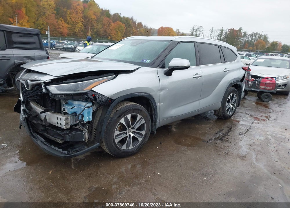 2021 TOYOTA HIGHLANDER XLE VIN: 5TDGZRBHXMS534444