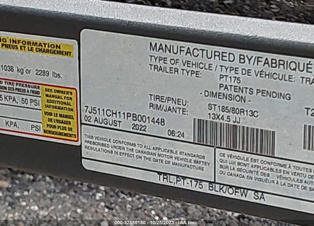 2023 TRACKER OTHER VIN: BUJ65172H223