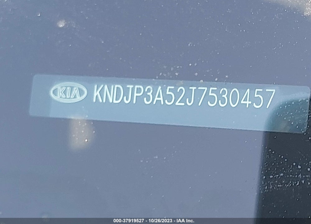 2018 KIA SOUL VIN: KNDJP3A52J7530457