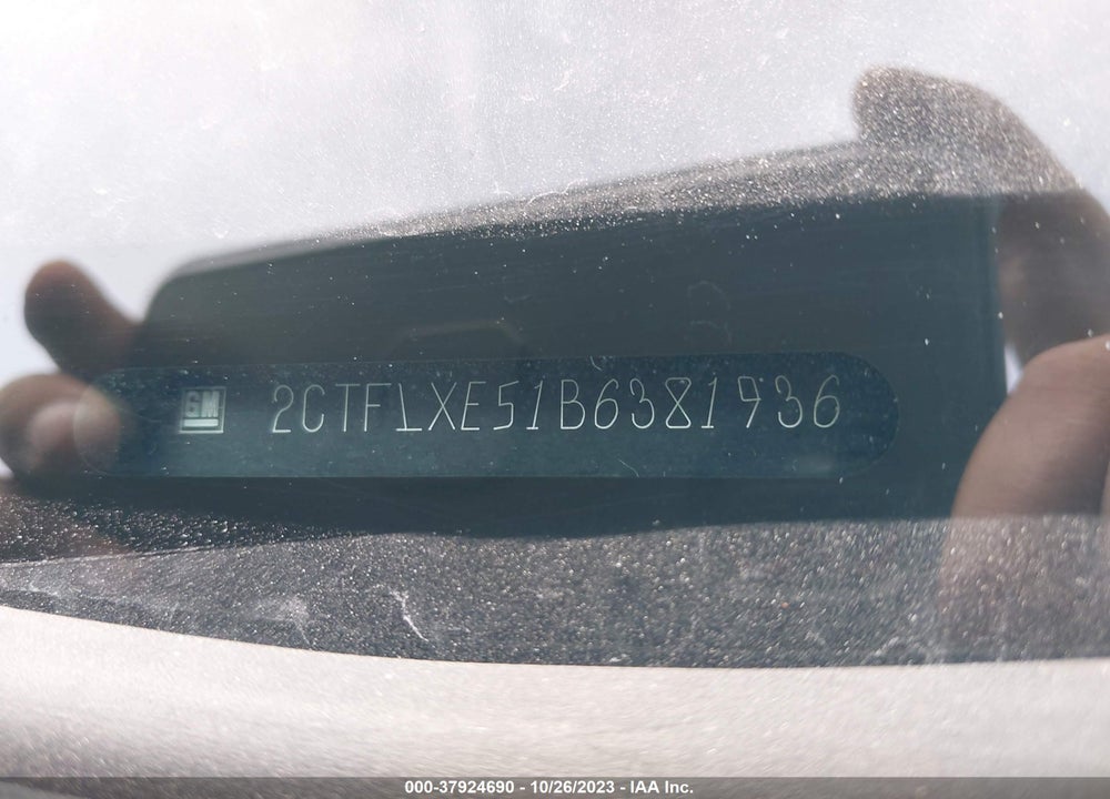 2011 GMC TERRAIN SLT-2 VIN: 2CTFLXE51B6381936