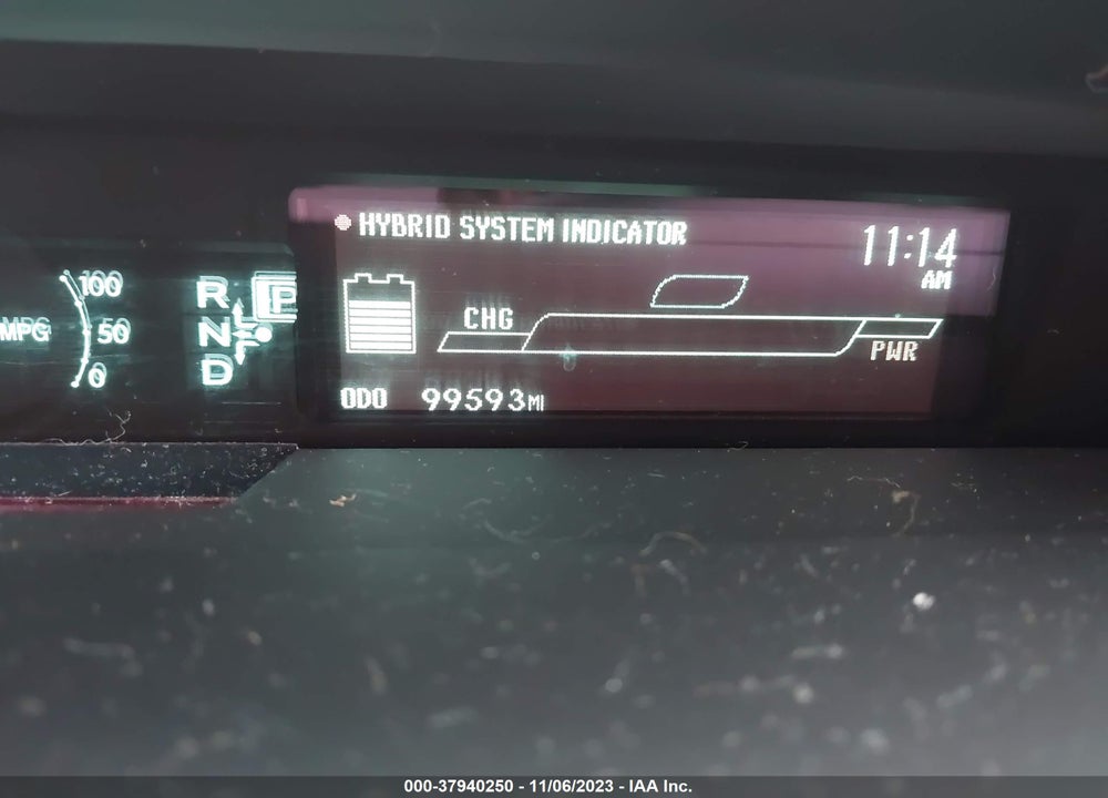 2011 TOYOTA PRIUS THREE VIN: JTDKN3DU7B5334556