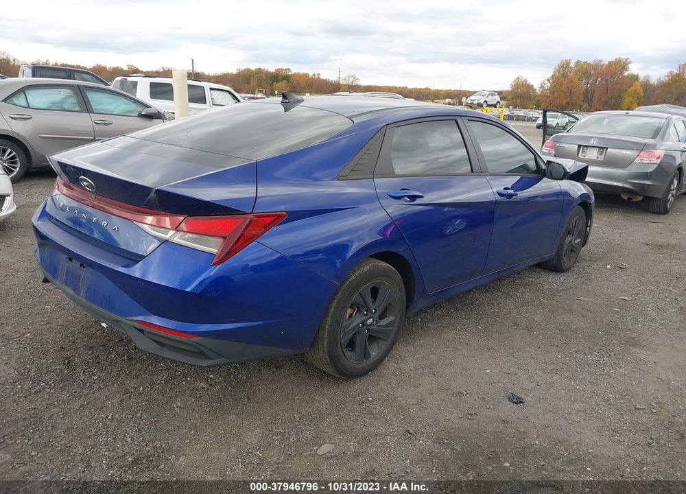 2021 HYUNDAI ELANTRA SEL VIN: 5NPLM4AG9MH012290