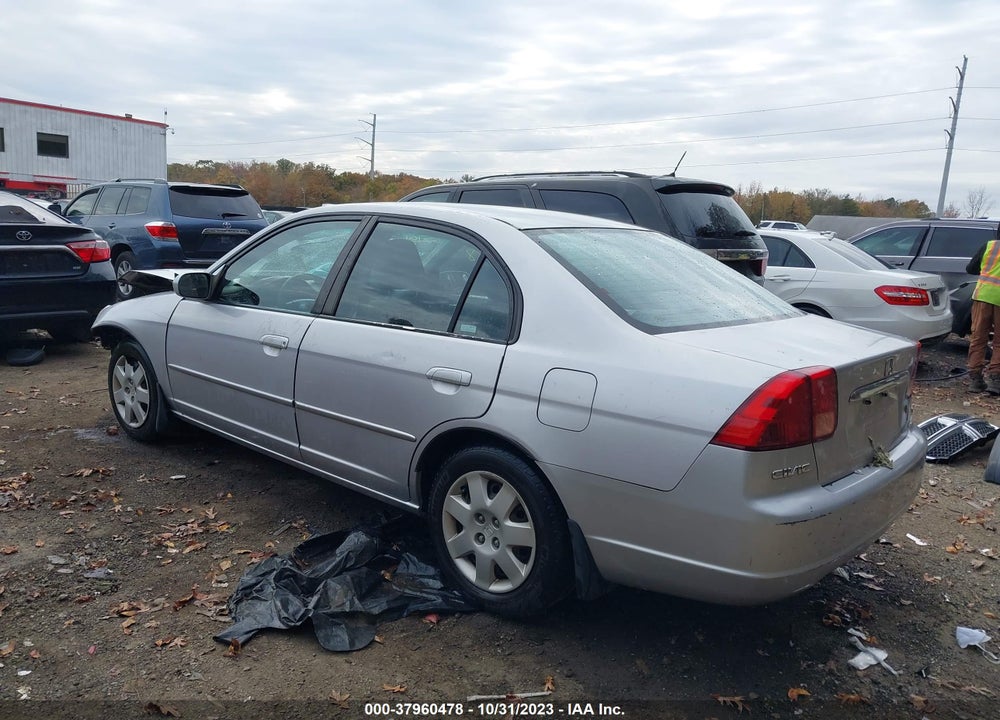 2002 HONDA CIVIC EX VIN: 1HGES26722L017725