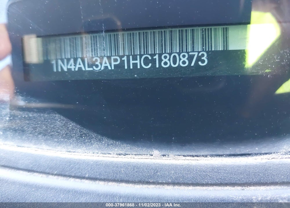 2017 NISSAN ALTIMA 2.5 SL VIN: 1N4AL3AP1HC180873