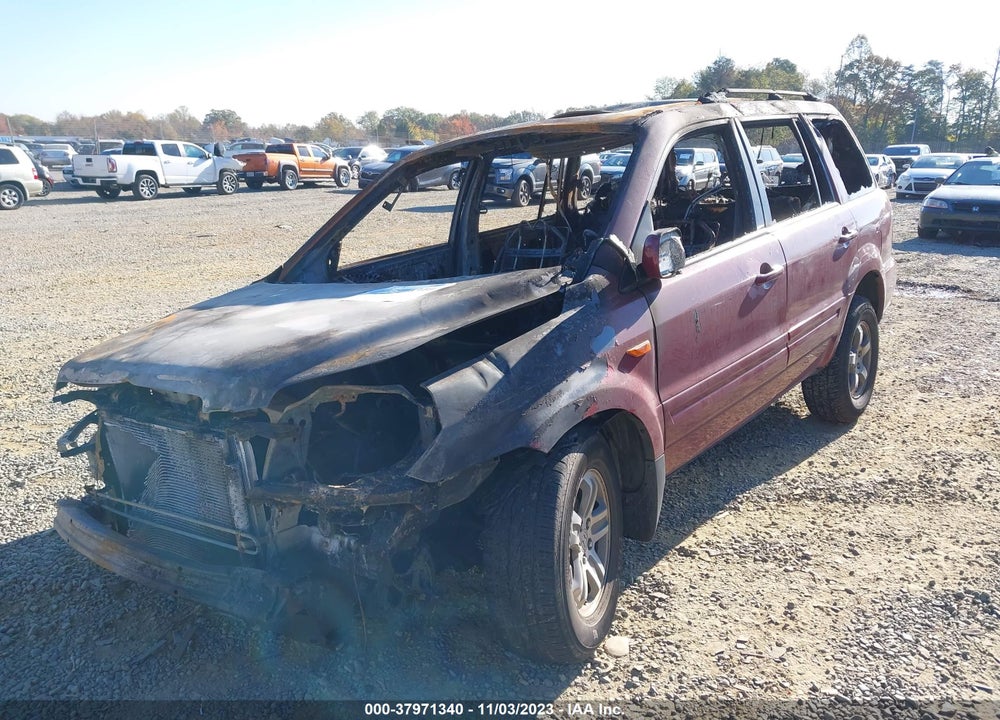 2006 HONDA PILOT EX-L VIN: 5FNYF185X6B008298