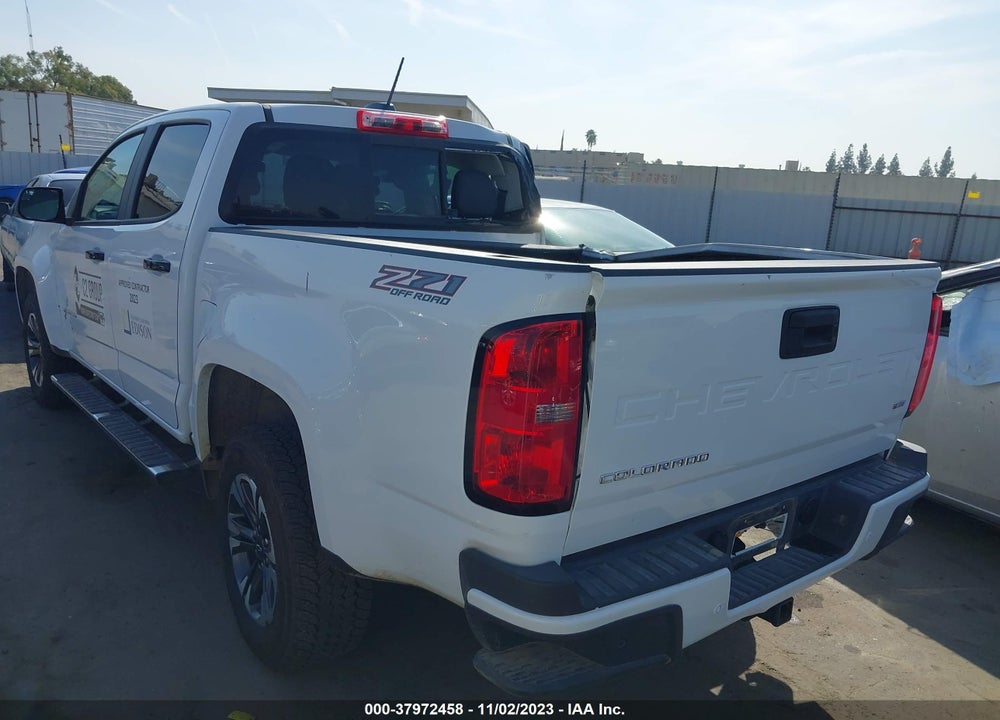 2022 CHEVROLET COLORADO 4WD SHORT BOX Z71 VIN: 1GCGTDEN5N1295177