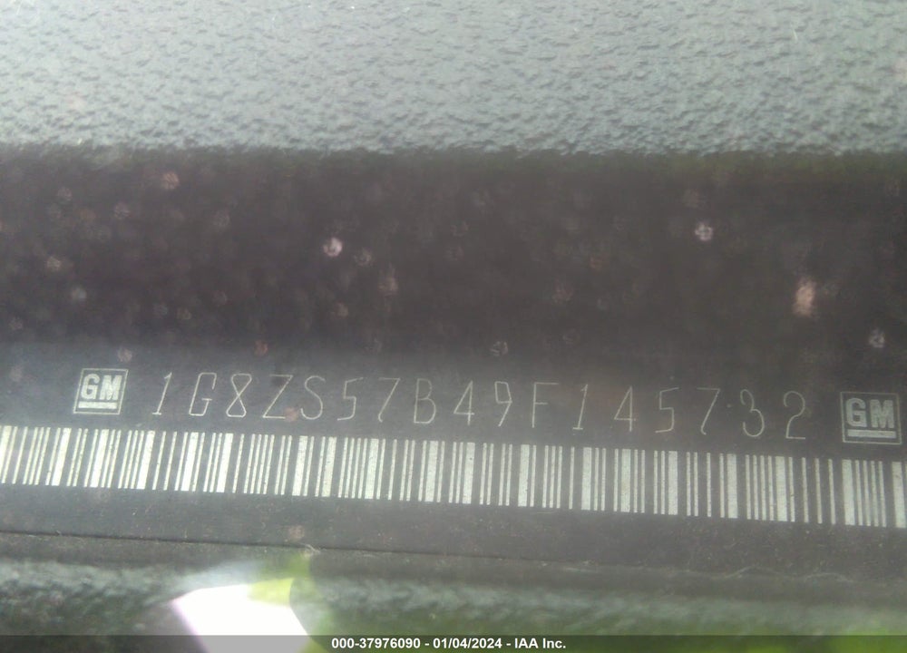 2009 SATURN AURA XE VIN: 1G8ZS57B49F145732