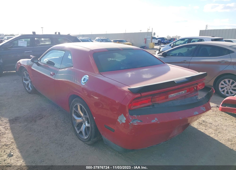 2012 DODGE CHALLENGER SXT VIN: 2C3CDYAG6CH243554