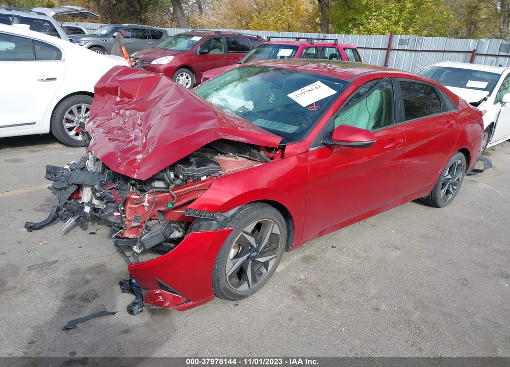 2021 HYUNDAI ELANTRA LIMITED VIN: KMHLP4AG0MU141351