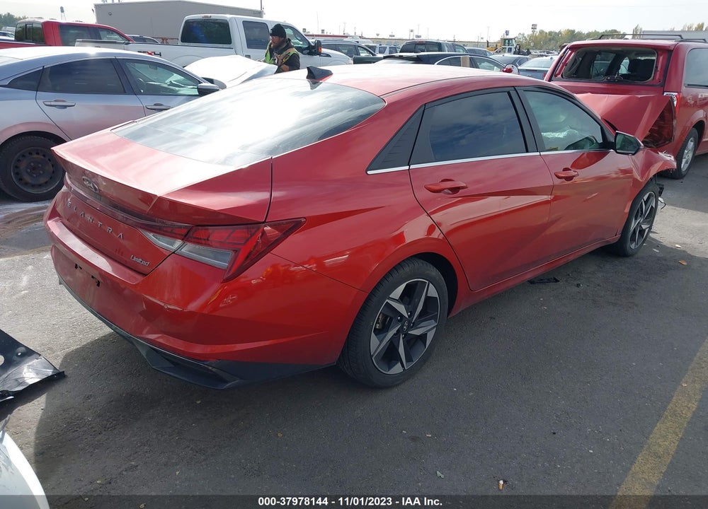 2021 HYUNDAI ELANTRA LIMITED VIN: KMHLP4AG0MU141351