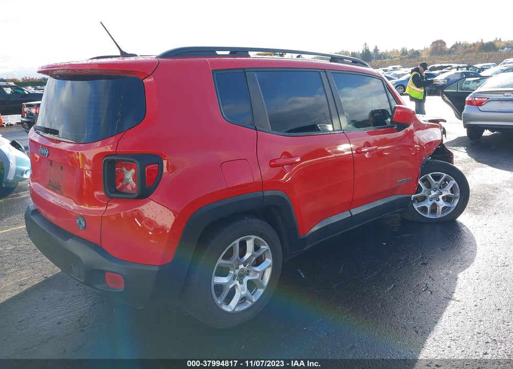 2017 JEEP RENEGADE LATITUDE FWD VIN: ZACCJABB0HPF76658