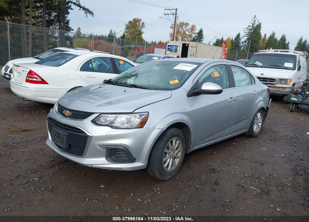 2019 CHEVROLET SONIC LT AUTO VIN: 1G1JD5SB5K4112690
