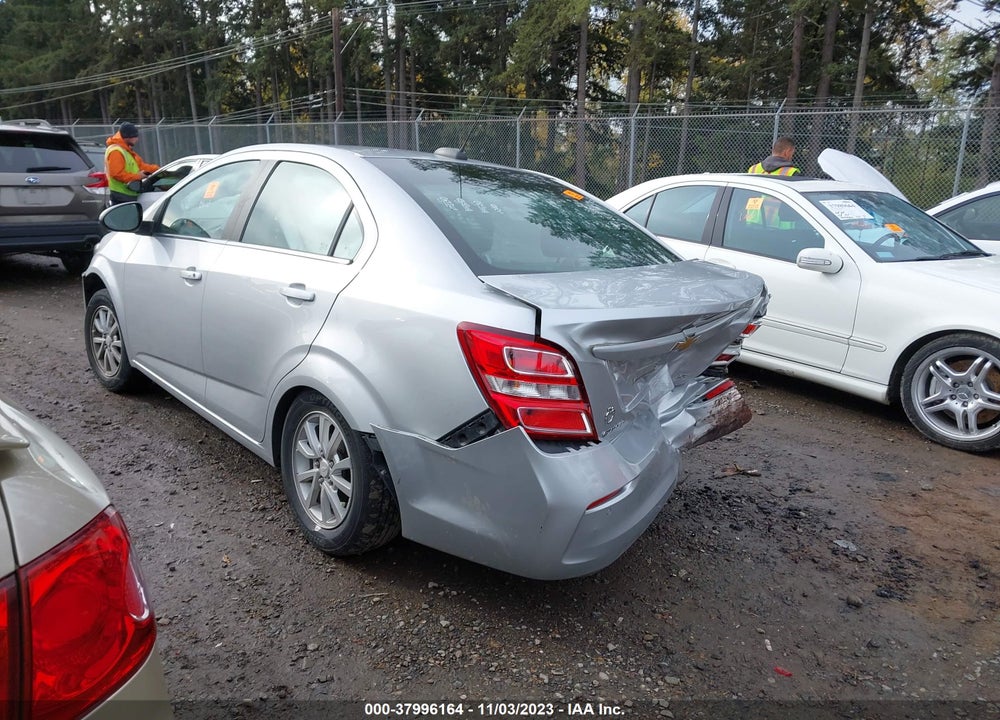 2019 CHEVROLET SONIC LT AUTO VIN: 1G1JD5SB5K4112690