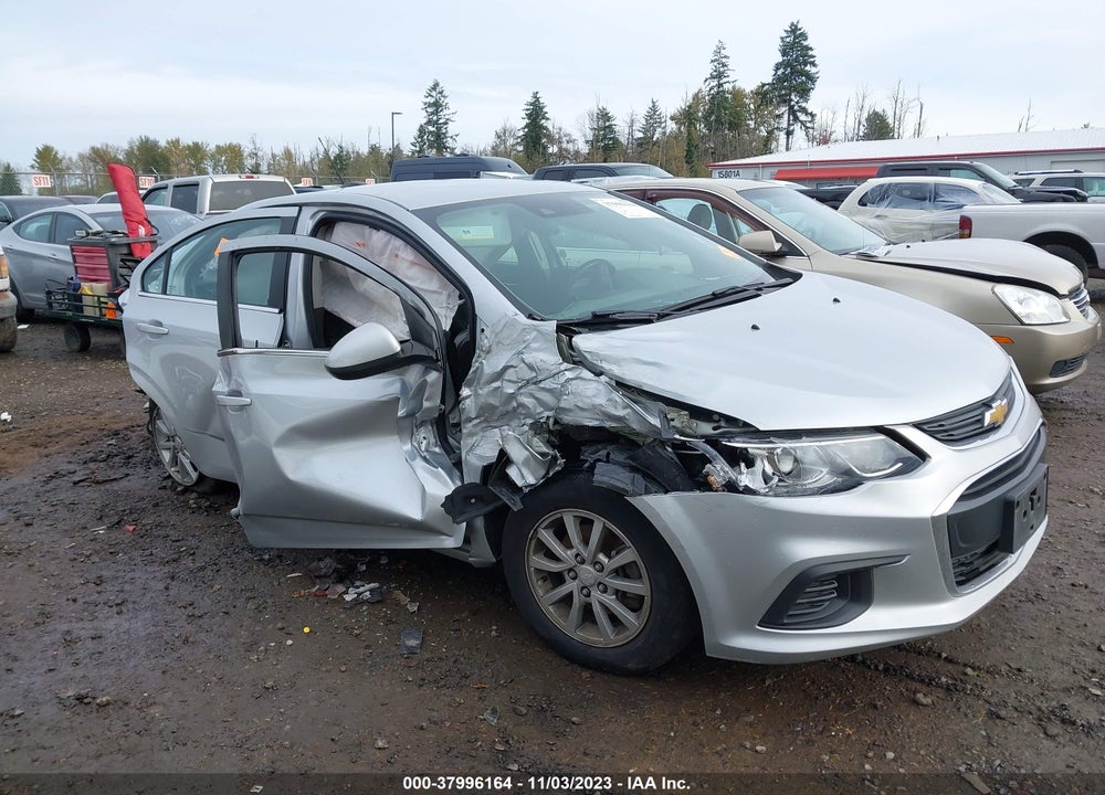 2019 CHEVROLET SONIC LT AUTO VIN: 1G1JD5SB5K4112690