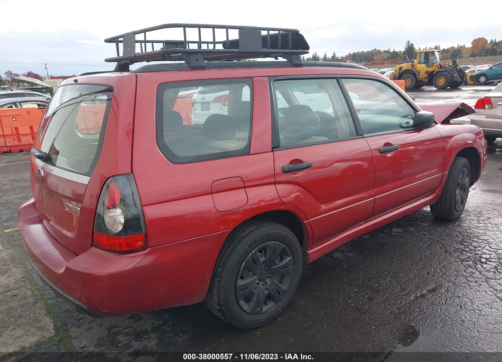 2008 SUBARU FORESTER 2.5X VIN: JF1SG63618H710826