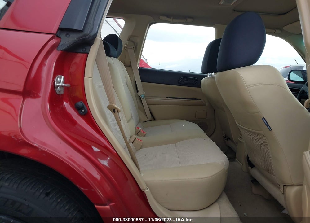 2008 SUBARU FORESTER 2.5X VIN: JF1SG63618H710826