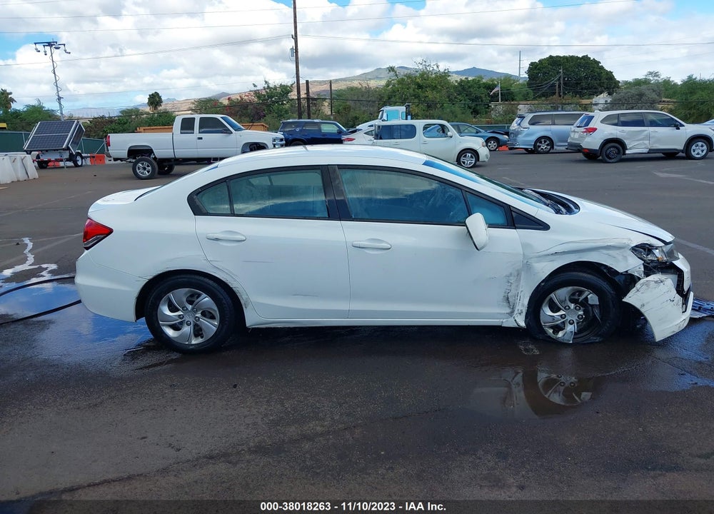 2014 HONDA CIVIC LX VIN: 19XFB2F53EE065555