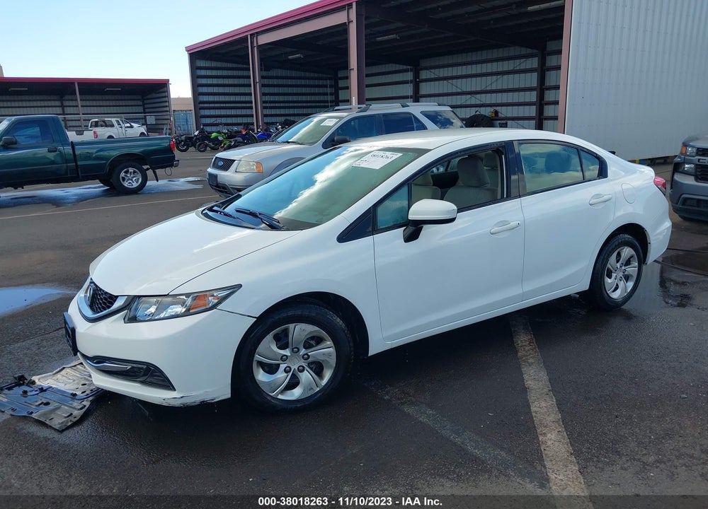 2014 HONDA CIVIC LX VIN: 19XFB2F53EE065555