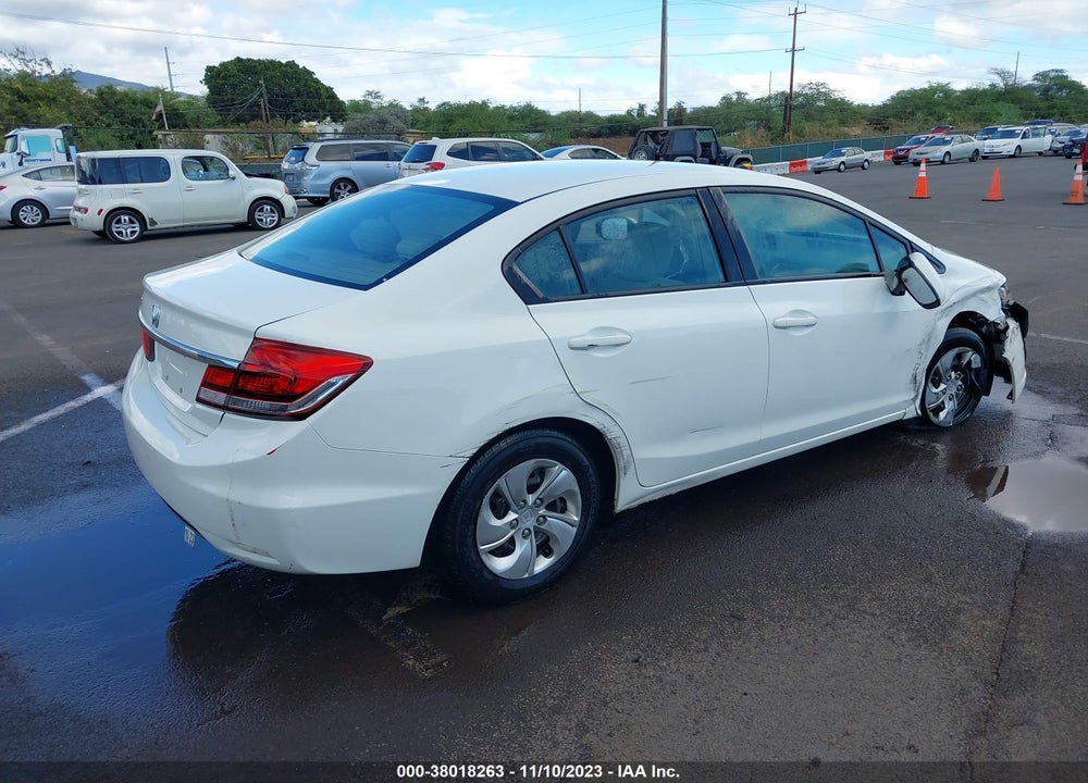 2014 HONDA CIVIC LX VIN: 19XFB2F53EE065555