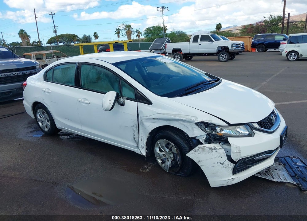 2014 HONDA CIVIC LX VIN: 19XFB2F53EE065555