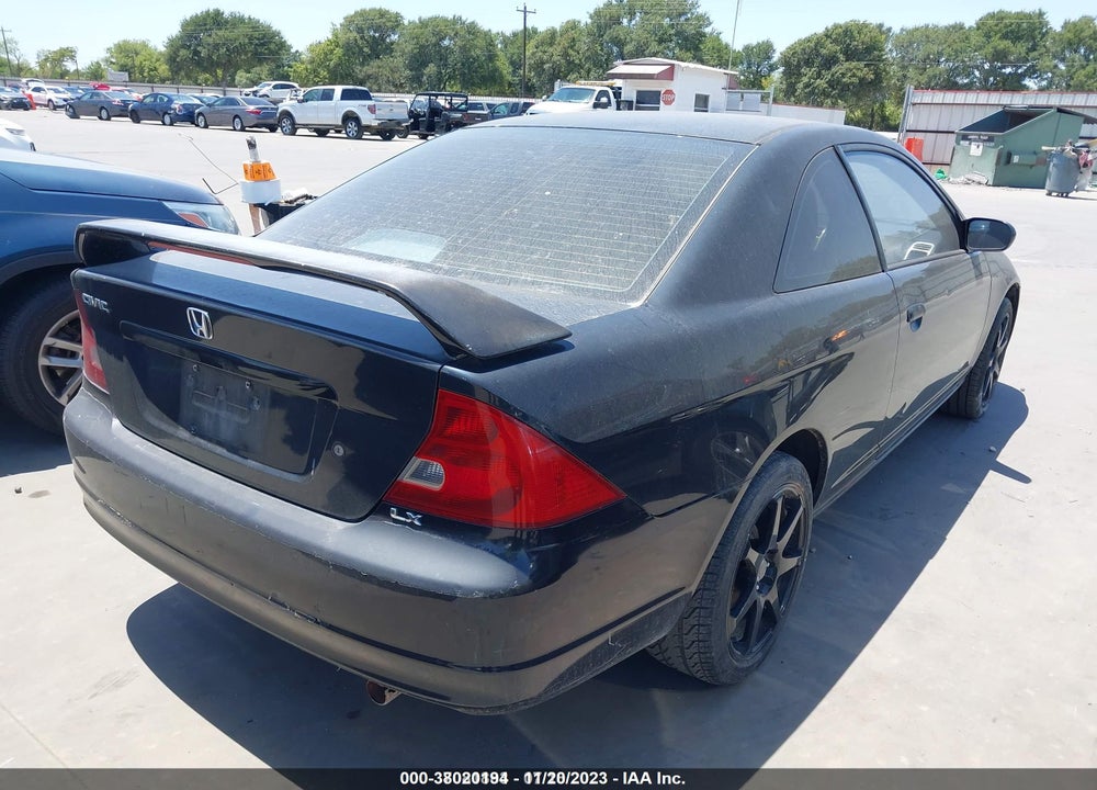 2001 HONDA CIVIC LX VIN: 1HGEM22541L097431