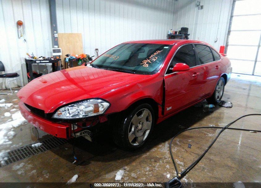 2008 CHEVROLET IMPALA  SS VIN: 2G1WD58C989175433
