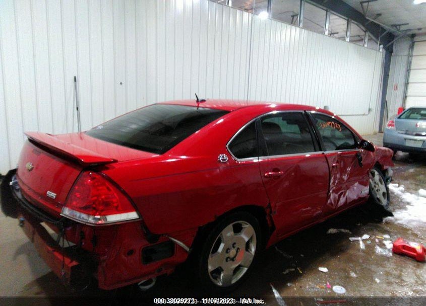 2008 CHEVROLET IMPALA  SS VIN: 2G1WD58C989175433