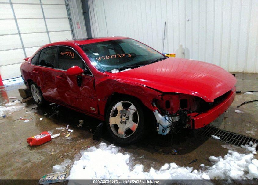 2008 CHEVROLET IMPALA  SS VIN: 2G1WD58C989175433