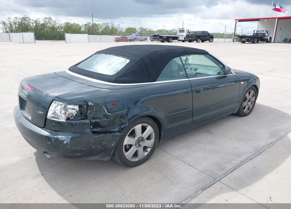 2006 AUDI A4 1.8T VIN: WAUAC48H16K008308