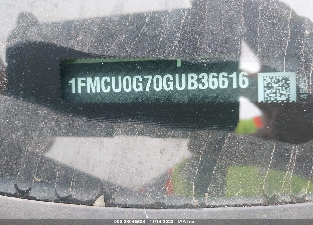 2016 FORD ESCAPE SE VIN: 1FMCU0G70GUB36616
