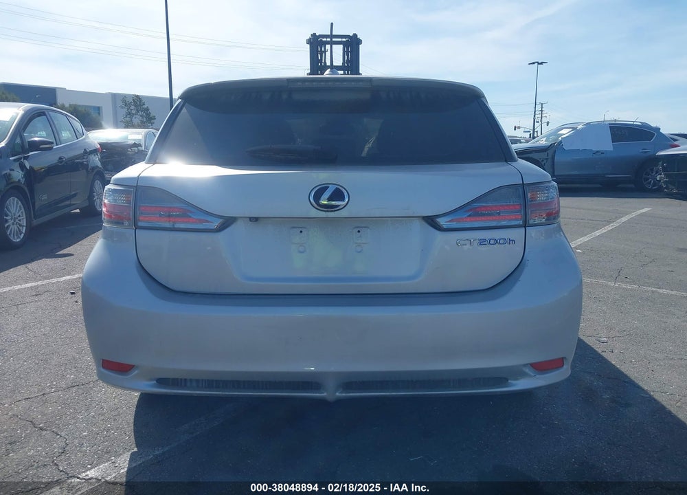 2012 LEXUS CT 200H VIN: JTHKD5BH7C2118759