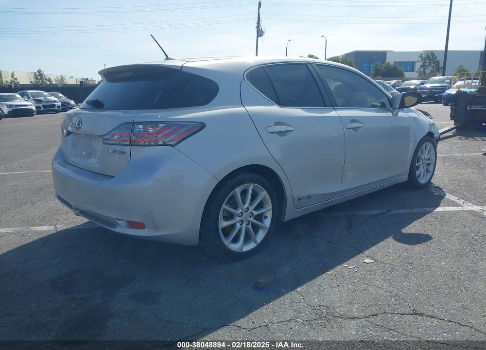 2012 LEXUS CT 200H VIN: JTHKD5BH7C2118759