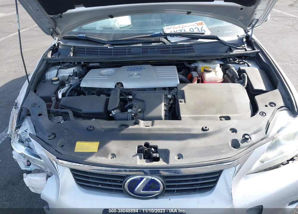 2012 LEXUS CT 200H VIN: JTHKD5BH7C2118759