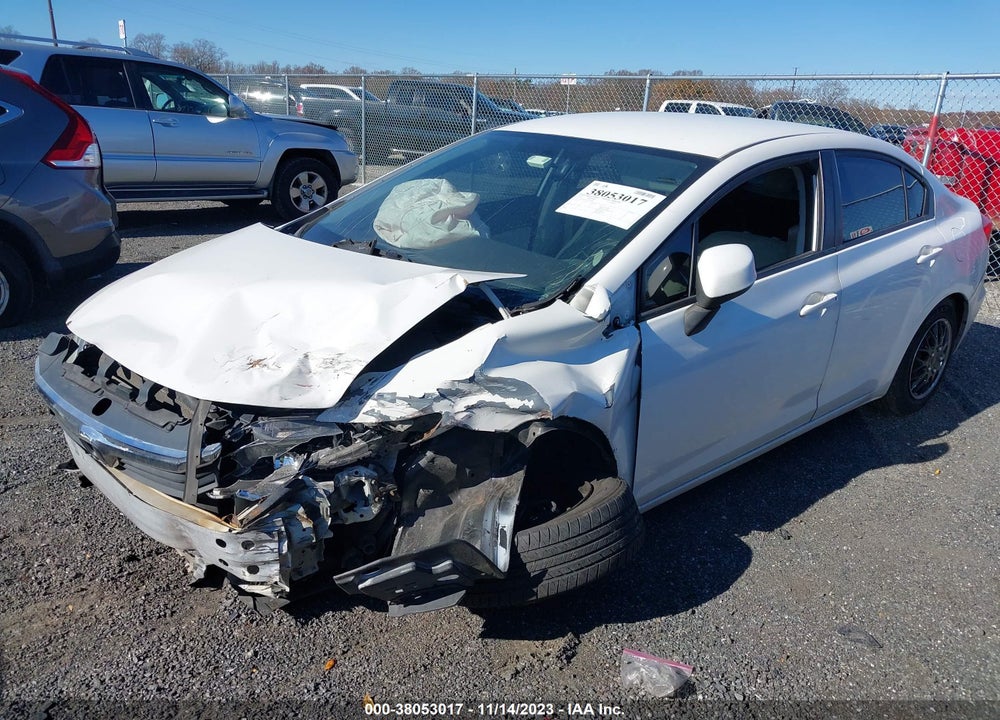 2012 HONDA CIVIC LX VIN: 19XFB2F50CE316982