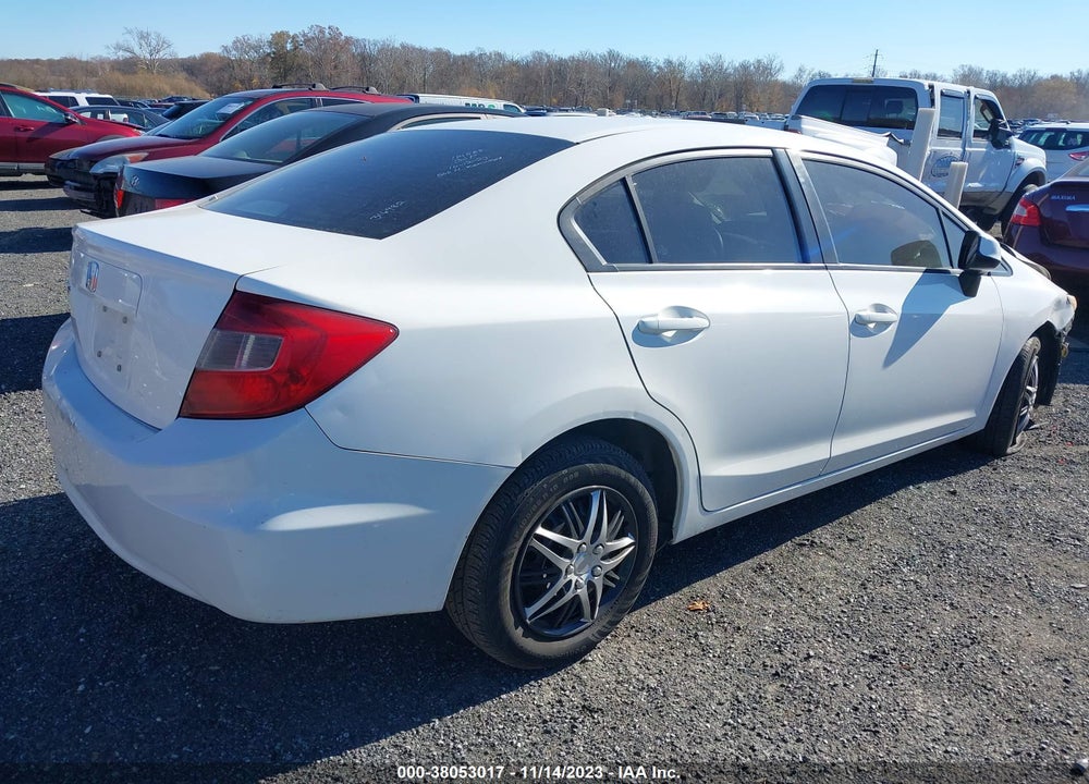 2012 HONDA CIVIC LX VIN: 19XFB2F50CE316982