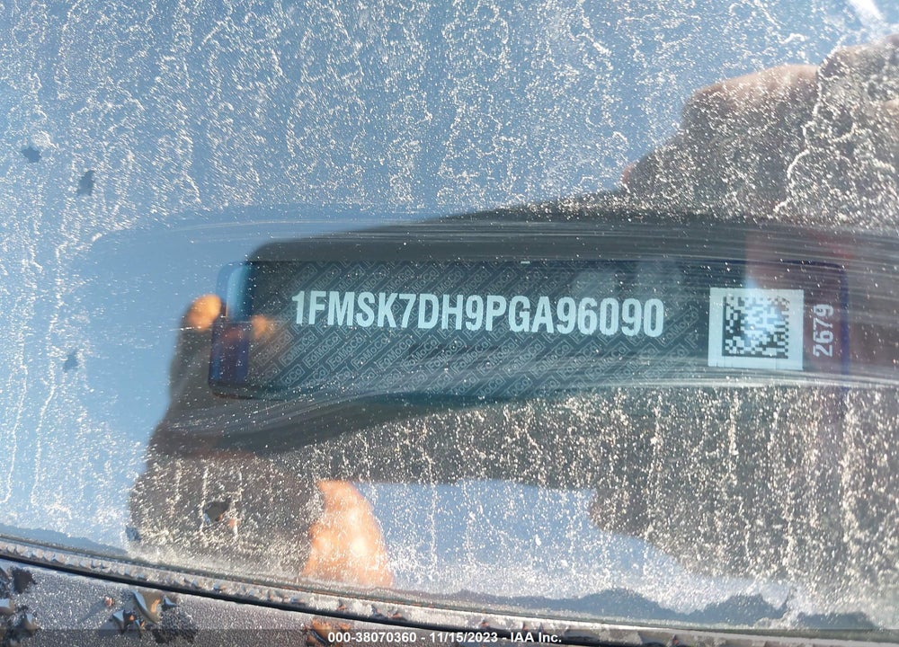 2023 FORD EXPLORER XLT VIN: 1FMSK7DH9PGA96090