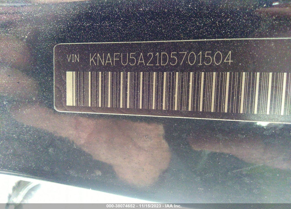 2013 KIA FORTE EX VIN: KNAFU5A21D5701504
