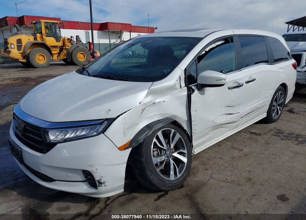 2022 HONDA ODYSSEY TOURING VIN: 5FNRL6H81NB009844