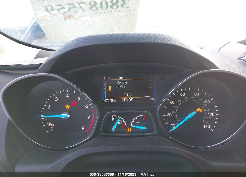 2018 FORD ESCAPE S VIN: 1FMCU0F70JUC07239