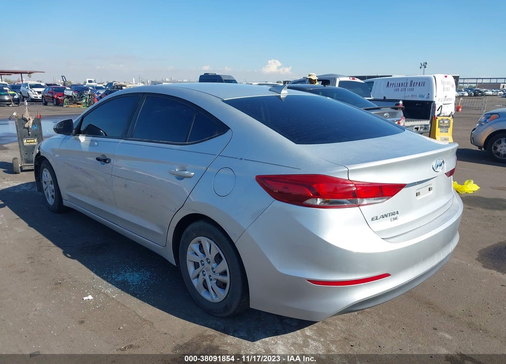2017 HYUNDAI ELANTRA SE VIN: 5NPD74LF6HH155896