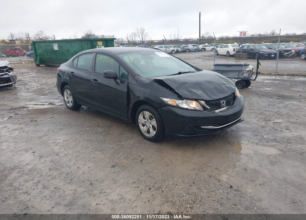 2013 HONDA CIVIC LX VIN: 19XFB2F51DE003070